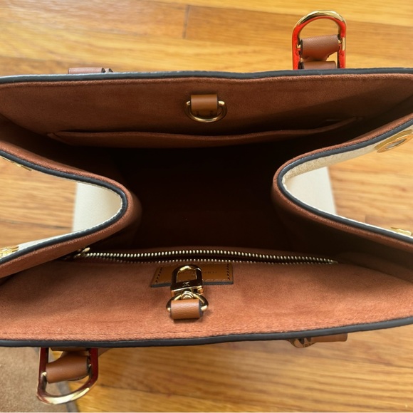 Louis Vuitton Tricolor Leather Monogram Fold PM Tote Satchelc, size 8x9x7.5 - Picture 14 of 16